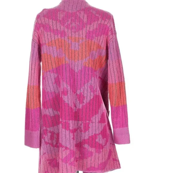 NWOT Nic +Joe Pink Cardigan Medium - Picture 2 of 7